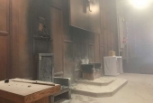 Nhà thờ bị cháy